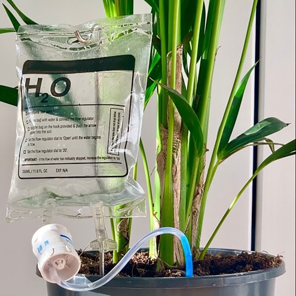 Automatisk vandingssystem med vandpose 350ml justerbar flow ra