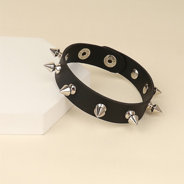 Nitarmband Nitarmband Läder Nitarmband Manschett för