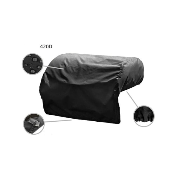 36W×26D×14H tommer Udendørs indbygget grillbetræk 420D Oxford Fabr