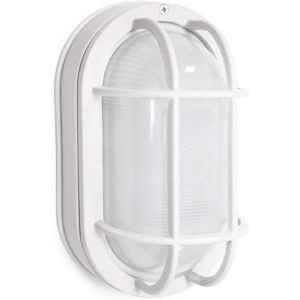 Utomhus 20 cm oval LED-skottbelysning, infälld montering för vägg