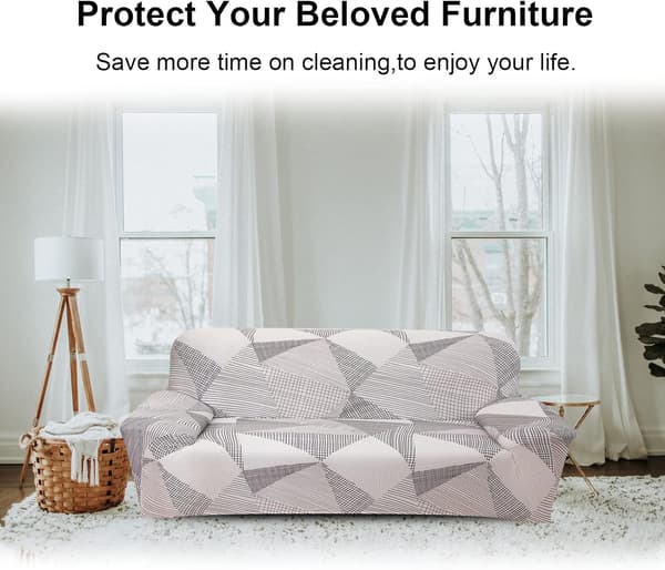 Mocha-stil, utvidbar sofaovertrekk, 3-seters sofaovertrekk med armlener