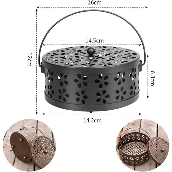 Myggespiralholder, Myggespiralholder, Spiralrøgelseholder