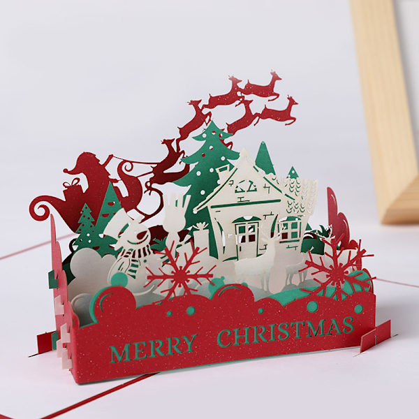 Lin Xuehua 13 * 15CM+Jouluaatto 15 * 20CM 2-osainen sarja, 3D Chri