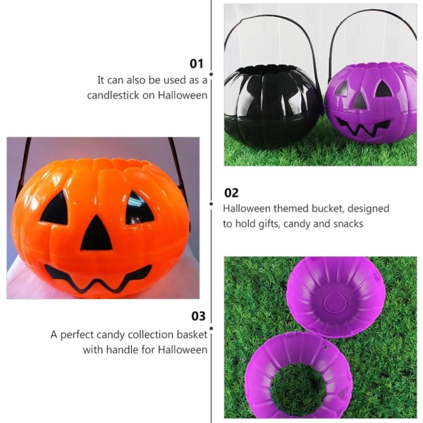 3 kappaletta Halloween-juhlapuolipusseja