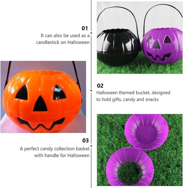 3-pak Halloween-godteposer