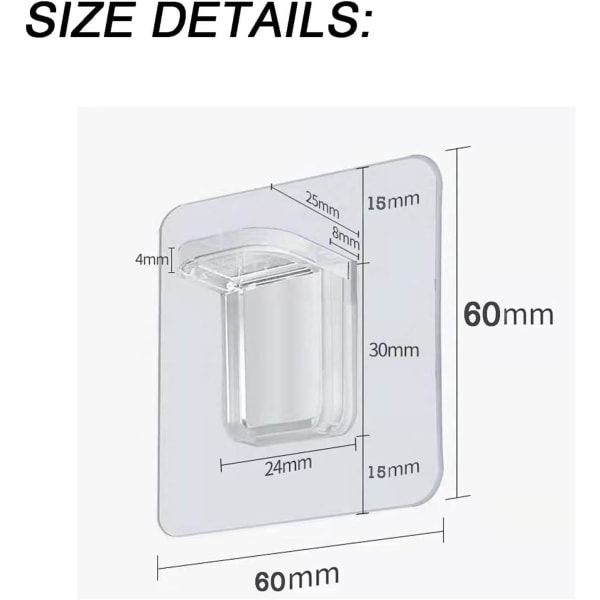 (2,36 tuumaa/6 cm) 15 kpl hyllyn tukijalkoja, hyllyn tukijalustat