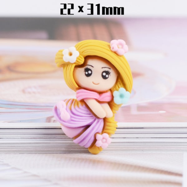 Resin rekvisitter Resin Simulation Cartoon Girl (10 stykker)