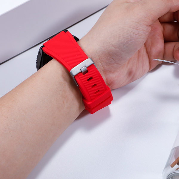 2-farget, rød+grønn 2-delt sett egnet for Samsung Gear S3 silic