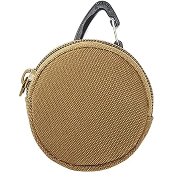 Multifunctional Earphone Carrying Case, Oxford Cloth Mini Round P