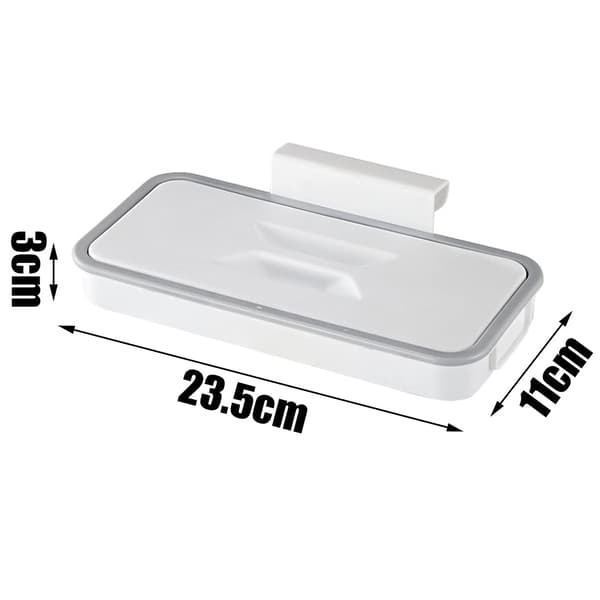 (1 Pack) Bärbar sopsäckshållare, sopsäckshållare med lock, Hangi