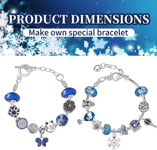 Julekalender armbånd for jenter 24 dager Xmas Countd
