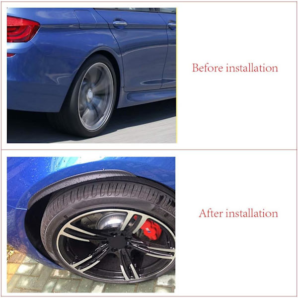 Universal Fender Flares 33CM Carbon Fender Flares Bilhjulbue