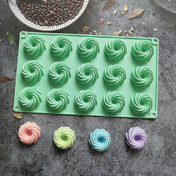 15 hullers spiralform silikone kageform mousse dessert bagning chok