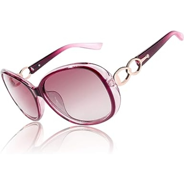 Retro Polariseret Dame Solbriller Store Stel Overdimensioneret Designer U