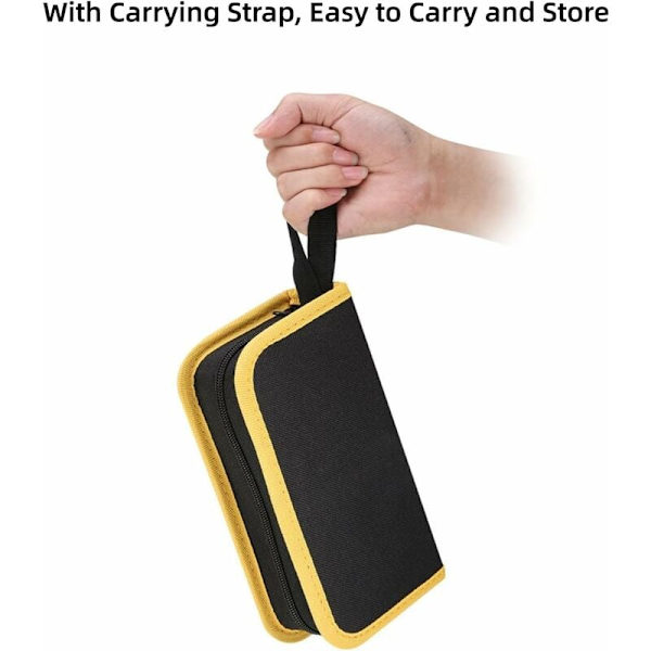 (Størrelse M 26*15*5.5cm) Verktøypose, Oxford-stoff Vanntett Heavy Duty