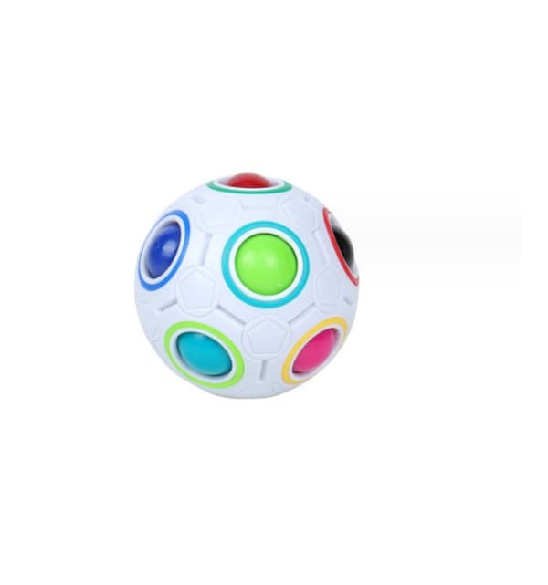 1 stk. Magisk Regnbuebold Regnbue Magisk Regnbuebold Puslespil Cube Cub