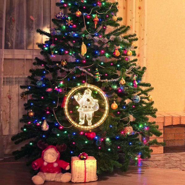 Jul Dekorativa Fönsterljus, Julbelysning Inomhus Fönster,