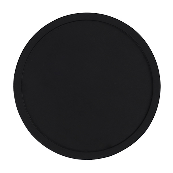 10*0,3 cm, (svart), runda silikonunderlägg halkfria värmebeständiga C