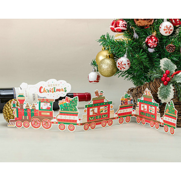 Juna joulukortit, 3D Pop Up joulukortti - Xmas S