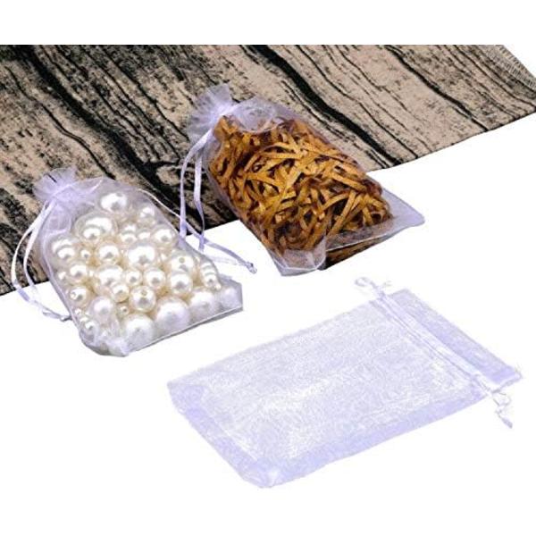 100 stk Organzaposer, Organza Gaveposeposer Smykkepose, Lavende