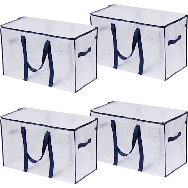 4-pack extra stora flyttväskor, klädförvaring, resväska, etikett