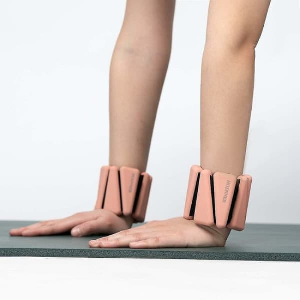 2-pack handledsvikter i silikon med justerbart handledsband