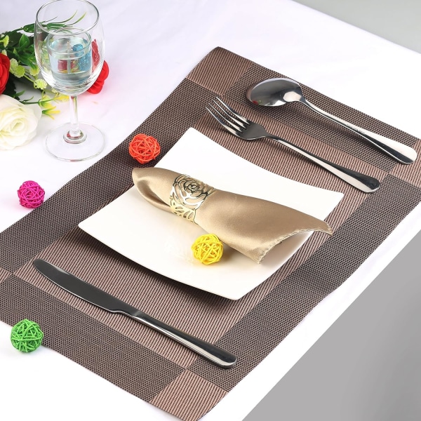 12 stk. Servietring, Servietring Metal Openwork Servietholder Flow