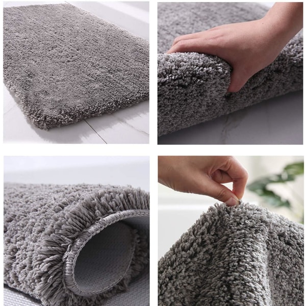 Halkskyddande absorberande lång fluffig mikrofiber badmatta maskintvättbar