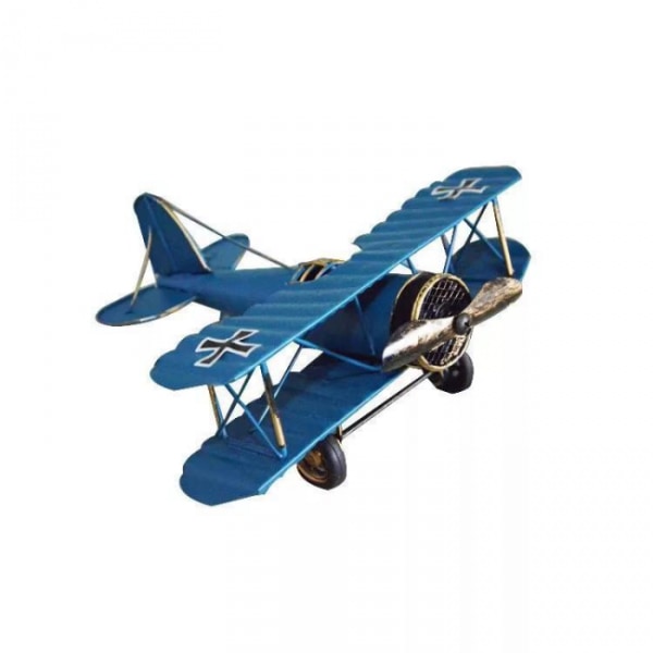 1st Mini Iron Aircraft Vintage Metal Plane Model för skrivbord, butik,