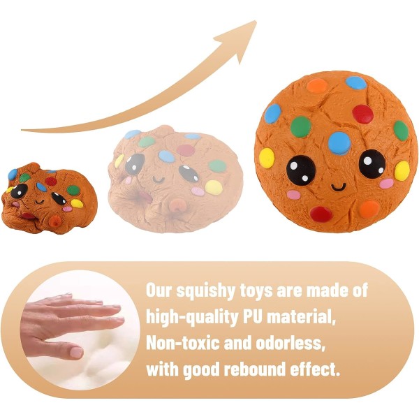 Squishies Chokladkakor Biscuit Kawaii Slow Rising Squishies