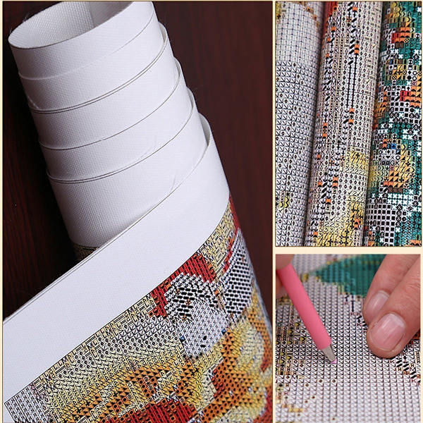 DIY 5D timanttimaalaus (30X40CM/12X16inch) Ristipisto Kirjonta