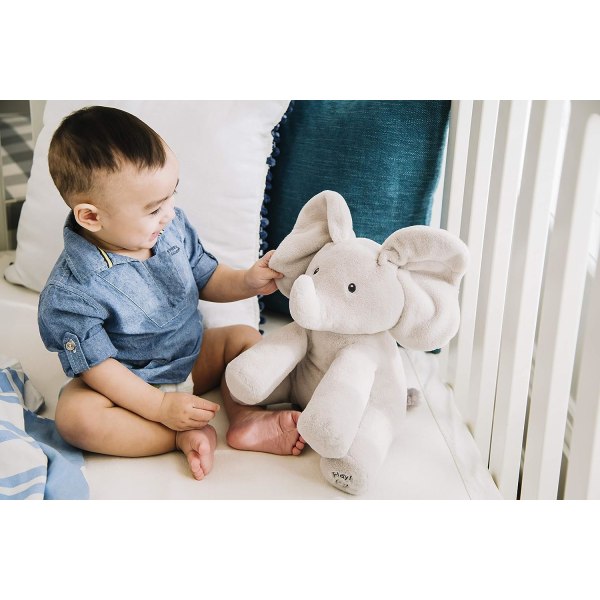 FLAPPY THE ELEPHANT – Interaktiv mjukleksak för baby – Moves, Spea