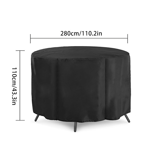 (180*90cm) Pyöreä ulkoilman puutarhapihan vedenpitävä huonekalu pr