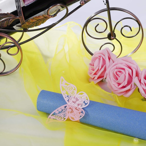 Butterfly Servietringe Servietpapir Ring til Bryllup Nadver Gr