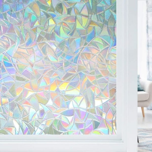 45x200CM Electrostatic Window Film Rainbow Effect, Decorative Ant