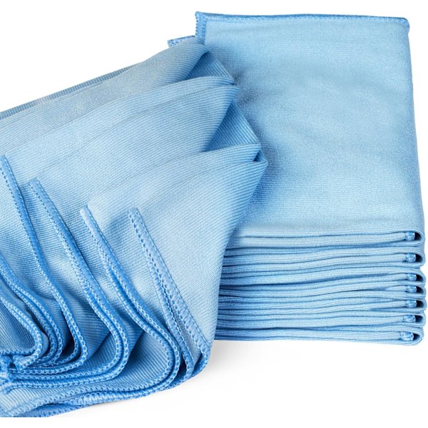 Mikrofiberdukar för glasrengöring - 8-pack (30*30 cm) - Streckfria