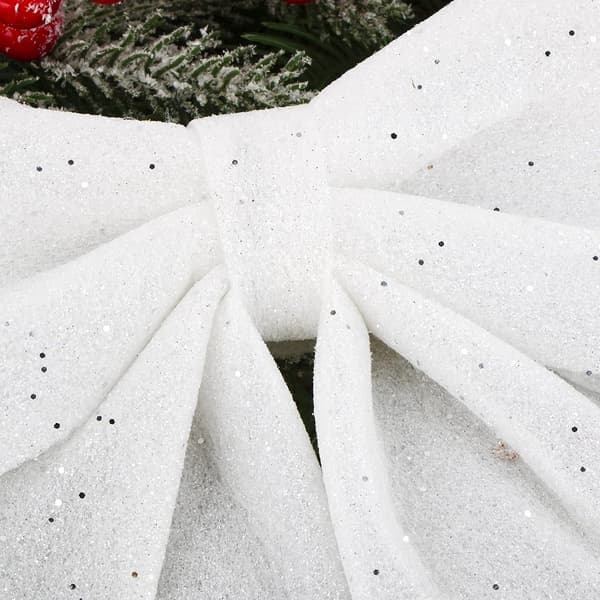 5PCS Julebåndssløyfe 24cm Stor Størrelse Julebuer Bånd B