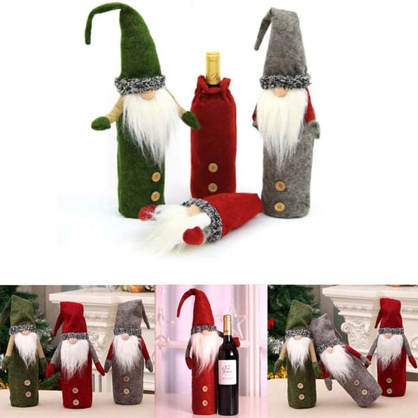 Julevinflaskedeksel, 3 stk GNOME Håndlaget Julevin B