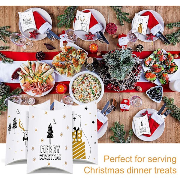 Julklappsaskar, 20 st julklappsaskar i kraftpapper