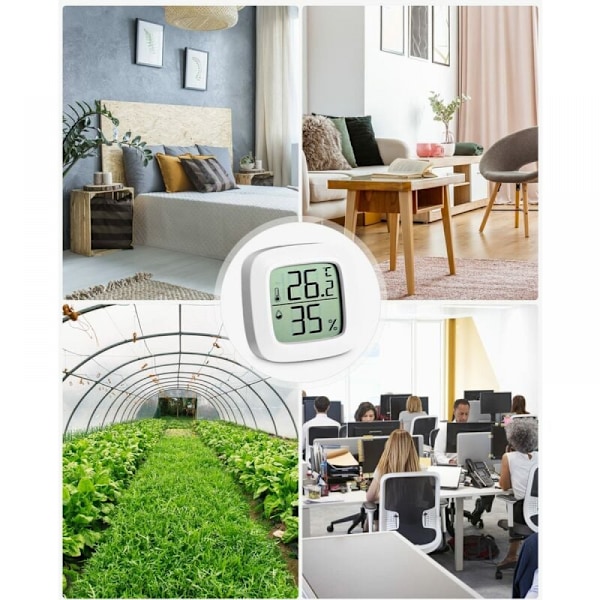 （5 stycken） Digital inomhus termometer hygrometer, komfortnivå I