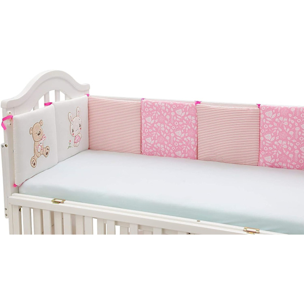 6 stk. Nest sengkant hovedbeskytter baby sengkant 30x30cm baby