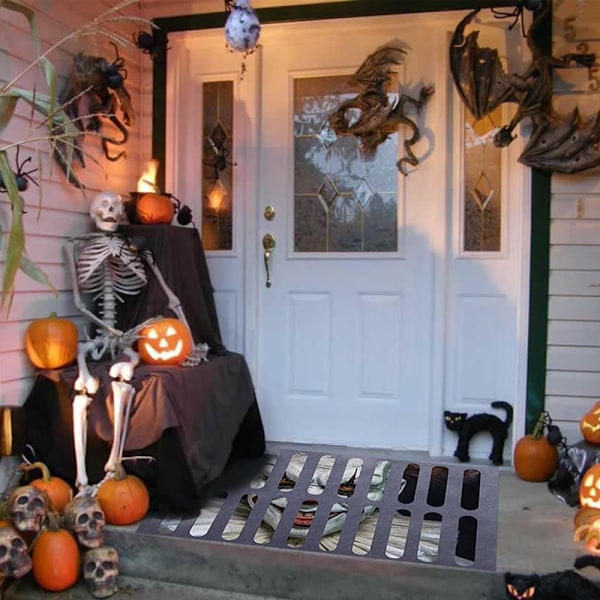 60 x 40 cm Halloween-ovi Matto - Kauhu Kulkujen Klovni Matto