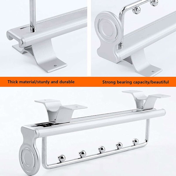 35CM Heavy Duty Pull Out Klær Rack Bukser Rack Glidende Henger
