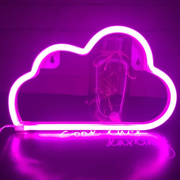 Neonlys, LED-skiltsky, lynlamper, kærlighedsplader, læber, L
