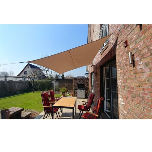 3x4 meter utomhusgård vattentät skuggskydd (beige)