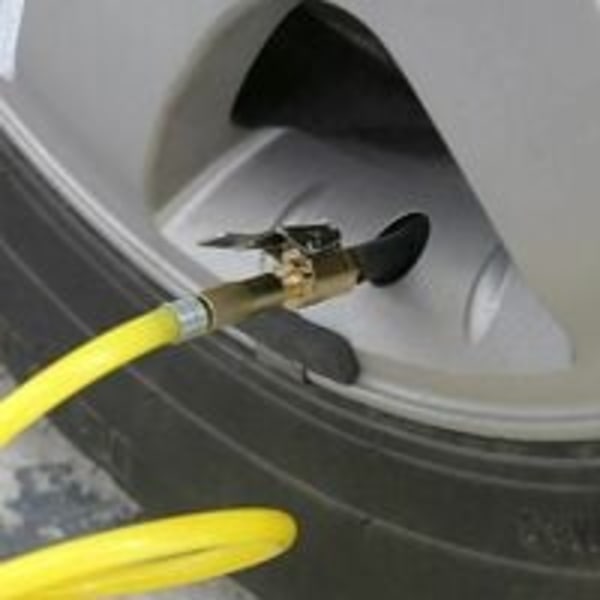 Bilventil-adapter, dekkpumpeslange med 2 messinginflatorer