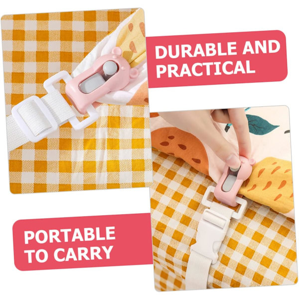 4 st Quilt Holder Baby Sänglakan Quilt Holder Clips Barn Hon