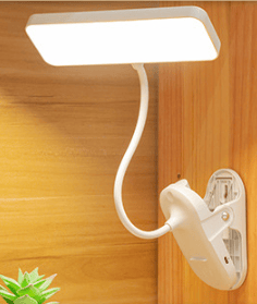 LED-leselampe, ladeklemmeleselampe, øyebeskyttelse, th