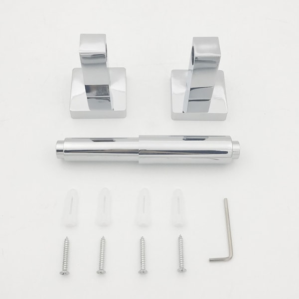 Moderne toalettpapirholder, krom