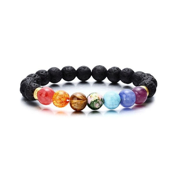 Golden Spacer - Vulkansten Armband, Heta Säljande Naturlig Volca
